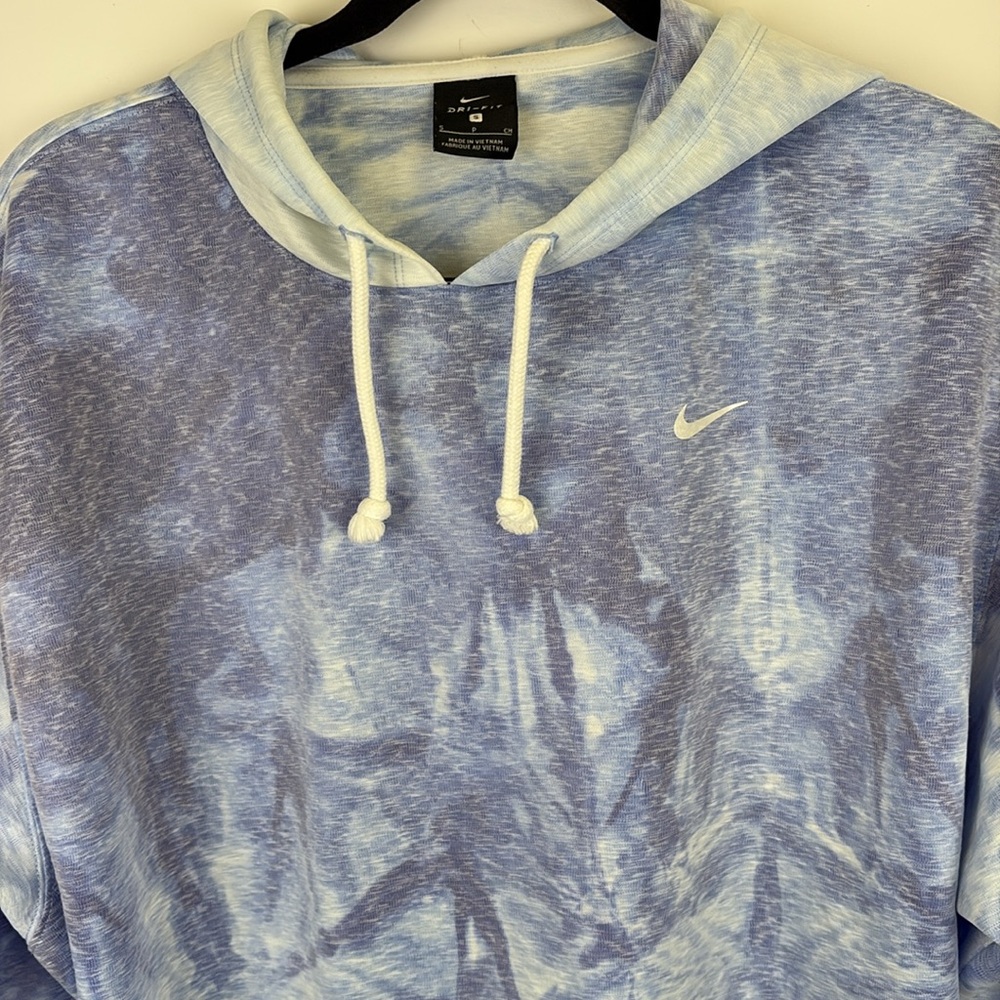Nike Icon Clash Pullover Training Hoodie Tie Dye Blue/ Size small - Picture 3 of 8